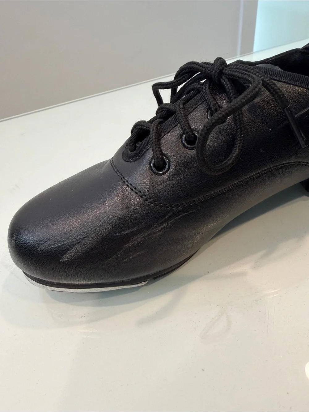 Stelle Black Kids Lace-Up Tap Shoes for Performance